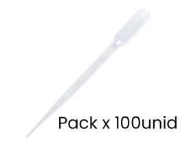 Pack 100 pipetas graduadas Pasteur